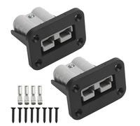 HENGBIRD Lot de 2 prises de batterie 50 A avec plaque de montage pour carte enfichable Anderson SB50, montage encastré