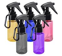 HENGBIRD Lot de 5 flacons pulvérisateurs de 60 ml - Petit flacon pulvérisateur avec clip - Mini vaporisateur pour vaporisateur d'alcool portable - Soin des cheveux - Nettoyage - Vaporisateur
