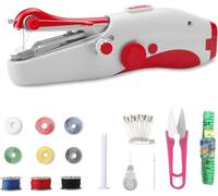 HENGBIRD Machine à Coudre, Poche Mini Machine à Coudre, éLectrique Portable Avec Accessoires de Couture Parfait pour Réparer les Rideaux, les Vêtements et les Nappes