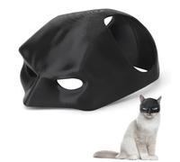 HENGBIRD Masque de Batmans pour chats, masque de chauve-souris noir drôle 3D pour chats, costume pour animaux de compagnie pour Halloween ou pour le plaisir quotidien (tour de tête env. 34 cm)