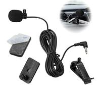 HENGBIRD Microphone de voiture avec câble de 3 m jack 3,5 mm - Microphone externe pour Sony JVC Kenwood Jensen Alpine Autoradio Navigation Ordinateur Portable Lecteur stéréo avec pince en U et