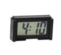 HENGBIRD Mini horloge numérique LED avec fonction Glow-in-the-Dark pour voiture, bureau, chambre à coucher, noir