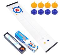 HENGBIRD Mini table de curling - Jeu de jeu - Planche de sauffle - Table de curling - Mini table - Mini table - Boules de curling - Mini table - Boules de curling - Mini jeu de table
