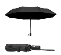HENGBIRD Parapluie automatique de poche - Résistant aux tempêtes - Grand parapluie de poche - 8 baleines - Coupe-vent - Pour homme et femme, noir