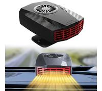 HENGBIRD Radiateur soufflant de voiture, 12 V 150 W, dégivreur de voiture, dégivreur et ventilateur de refroidissement, rotatif à 360 °, 2 en 1 dégivreur électrique pour pare-brise