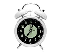 HENGBIRD Réveil analogique sans tic-tac - Réveil fort pour les dormeurs profonds, les enfants, les personnes âgées, les personnes âgées - Réveil fort pour les dormeurs profonds - Réveil rétro à double
