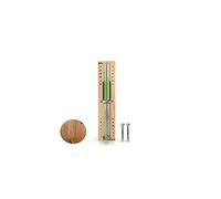HENGBIRD Sablier pour sauna - Accessoire de 15 minutes - Minuteur de cuisine - Résistant à la chaleur - Sablier en bois - Vert sable
