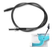HENGBIRD Spirale de nettoyage de canalisations Ø 10 mm x 1 m - Déboucheur de canalisations en spirale avec embout de perçage universel - Avec adaptateurs électriques pour toilettes