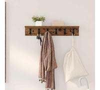 HengCaDa Table de chevet murale - Support mural en bois vieilli - Design peu encombrant - Meuble moderne pour couloir, chambre à coucher, salon, chambre d'enfant, bureau