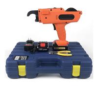 HENGCMM Machine À Ligaturer Les Barres D'armature 8-34 mm 30-60 mm Lieur Automatique Fil Fer Outil de Ligature de Barre D'armature, Ligature Fer A Beton Électrique avec 2 Piles Rechargeables,60mm