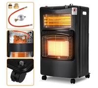 Hengda Chauffage d'appoint à gaz-électricité avec Adaptateur Europe - avec tuyau et détendeur - Intérieur - Brûleur