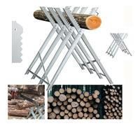 Hengda Chevalet à bûches, Chevalet de sciage, Chevalet de tronçonnage Pliable 4 Supports de train