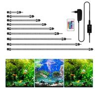 Hengda Projecteur d'aquarium à LED RGB éclairant la lampe de mollusque sous-marine 71cm
