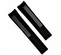 hengfento2 Bracelet de montre en caoutchouc de 22 mm de rechange pour Tag Heure Carrera Calibre 1, 5, 16, 17, 36 Noir