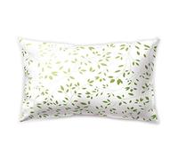 Hengjiang Tropical Style rectangulaire coussin Plante Feuille Vert Violet bleu rose recto verso en peluche Taie d'oreiller de 30 cm x 50 cm , Polyester, 16,