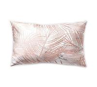 Hengjiang Tropical Style rectangulaire coussin Plante Feuille Vert Violet bleu rose recto verso en peluche Taie d'oreiller de 30 cm x 50 cm , Polyester, 13,