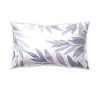 Hengjiang Tropical Style rectangulaire coussin Plante Feuille Vert Violet bleu rose recto verso en peluche Taie d'oreiller de 30 cm x 50 cm , Polyester, 02,
