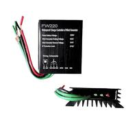 HENGJINGTR 12v, Contrôleur de Charge Hybride éolien-Solaire 12V 24V 48V 12000W, Charge MPPT pour Panneau Solaire et éolienne, pour générateur d'éoliennes (Noir)