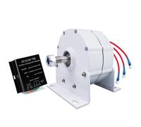 HENGJINGTR 12v,Faible RPM 2000 W 400 RPM sans Gearless Générateur d'aimant Permanent Alternateurs AC 12 V 24 V 48 V 3 Phase AC Turbine à Vent Turbine à Eau (avec Base)