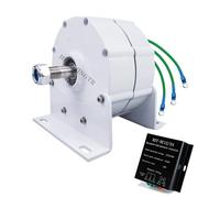 HENGJINGTR 12v,Générateur à Aimant Permanent sans engrenage de 10000W, 12V 24V 48V AC à Basse Vitesse, Installation Facile avec Ajustement Automatique de la Direction du Vent