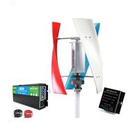 HENGJINGTR 220V,9000W Faible Vitesse de Vent de démarrage Grande éolienne, 3 pales Axe Vertical Haute Puissance 12V 24V 48V 220V Éolienne à axe Vertical pour l'extérieur