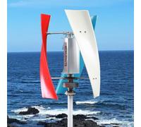 HENGJINGTR 220v,Éolienne à axe Vertical à Double roulement, générateur de 2000W-6000W 12V 24V 48V, éolienne à 3 Lames à Faible Bruit, générateur d'éolienne pour Maison et Ferme (Faible Bruit)