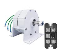 HENGJINGTR 220v,Générateur éolien à Courant Alternatif 3000W Basse Vitesse, alternateur à Aimant Permanent Stable AC 220V 12V 24V 48V 3 Phases, kit Efficace pour éolienne ou Turbine à Eau