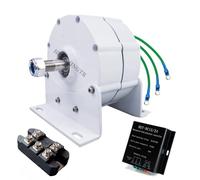 HENGJINGTR 24v,12000W 110V / 220V Moteur électrique Portable à Aimant Permanent, générateur Maglev DIY AC alternateur Moteur à Aimant Permanent (avec Base)