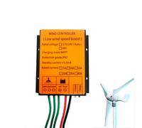 HENGJINGTR 24v,Contrôleur de Charge pour éolienne MPPT 10A-40A 100W-10000W 12V 24V Auto-adaptatif IP67 Étanche Générateur Universel (Jaune)