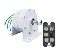 HENGJINGTR 24v, Générateur AC à Aimant Permanent sans engrenage, Basse Vitesse 12000W 12V 24V 3 Phases, adapté pour Charger des Batteries 12V, 24V, 48V, éolienne d'énergie Gratuite