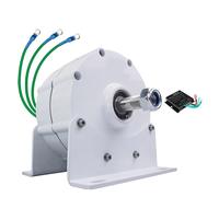 HENGJINGTR 24v, Générateur éolien de 12000W, 12V/24V/48V/220V 600 RPM AC DC Dynamo magnétique Turbine hydraulique Alternateur adapté pour l'énergie éolienne/hydraulique (avec Socle)