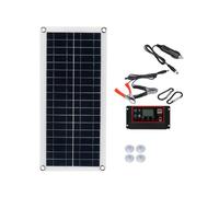HENGJINGTR 4 PCS 1000 W Panneau Solaire Kit 18 V Portable Étanche Panneau Solaire avec Contrôleur pour Camping-Cars Camping-Cars Véhicules Caravanes,60a