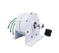 HENGJINGTR 4000W Générateur De L'aimant Permanent À Énergie Libre À Faible Régime, 400 TR/Min 12V 24V 48V 220V Alternateur AC en 3 Phases avec Base pour La Turbine Éolienne/Eau,12v