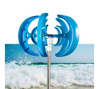 HENGJINGTR 48v,Générateur éolien Vertical triphasé de 8000W, 12V 24V 48V. La Turbine éolienne Peut démarrer avec Une Brise et s'adapter au Vent à 360°, Aucun système de Lacet n'est nécessaire.