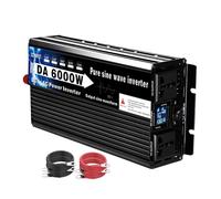 HENGJINGTR 6000W 12V/24V/48V/60V/72V Pure Sinus Wave Power Inverters, 72V DC À AC 120V/230V Convertisseur pour Véhicule, RV, Off-Grid Solar, avec Écran LCD,12v,110V