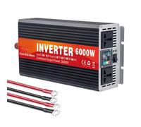 HENGJINGTR 6000W DC 12V/24V/48V/60V/72V Pure Sinus Wave Inverter Chargeur Split Phase DC Entrée AC Sortie 110V 230V Convertisseur De Puissance De Voiture pour Camion, RV, Camping,24V to 230V