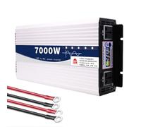HENGJINGTR 7000W 12V-72V à 110V / 220V Pure Sinus Wave Inverter Charger Split Phase DC Entrée AC Sortie Convertisseur d'énergie Solaire avec 2 Sorties AC Affichage LED,12V to 110V