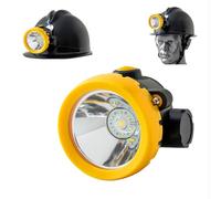 HENGJINGTR Casque de sécurité étanche et antidéflagrant pour Mine de Charbon 10W avec Lampe Frontale, Lampes LED Haute luminosité, éclairage pour Mine souterraine, randonnée et Camping