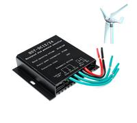 HENGJINGTR Contrôleur De Charge D'éolienne MPPT 3000W 12V 24V Auto 48V Étanche Régulateur D'énergie Solaire pour Générateur D'éolienne Petite De 100W-3000W (Noir),48v