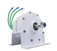 HENGJINGTR Générateur à Aimant Permanent Haute efficacité 1000W, avec Socle, générateur électrique 12V-220V, alternateur AC triphasé sans Engrenages, adapté pour l'énergie éolienne/hydraulique,24v