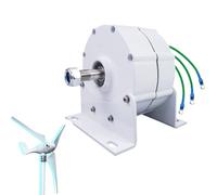 HENGJINGTR Générateur à Aimant Permanent sans engrenage 9000W, alternateur à Aimant Permanent 12V/24V/48V pour énergie éolienne/hydraulique, Robuste et sans Entretien,220v