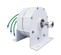 HENGJINGTR Générateur à Aimant Permanent sans engrenage de 10000W | Alternateur Sans Balais 12V 24V 48V 220V 3 Phases AC, Générateur Adapté À La Production D'énergie Éolienne/Hydroélectrique
