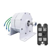 HENGJINGTR Générateur Basse Vitesse 20000W 48V 24V 3 Phases sans engrenage à Aimant Permanent AC pour Turbine éolienne, Turbine hydraulique, Moteur Diesel (Blanc),12v