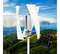 HENGJINGTR GÉNÉRATEUR DE LA Turbine DE LA Troupe Axis VERTIQUE 8000W, avec Un contrôleur 220V 48V 24V 12V pour l'éclairage de Rue Génératrice de Puissance de Puissance d'éoliennes permanente,48v