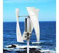 HENGJINGTR Générateur d'éolienne de 12000W, générateur d'énergie éolienne Verticale Portable 12V-220V avec kit de contrôleur de Charge (Faible Bruit),12v