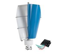 HENGJINGTR Générateur d'éolienne Verticale à démarrage Bas, 16000W 12V 24V 48V 220V, éolienne à lévitation magnétique silencieuse pour la Maison (2 pales, avec contrôleur),24v