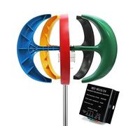 HENGJINGTR Générateur d'éolienne Verticale Basse Vitesse 2M/S 12V 24V 14000W Kit d'éolienne Domestique pour Maison, Entreprise et Sites éloignés,220v