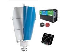 HENGJINGTR Générateur d'éoliennes 2000W à Faible Bruit, 12V 24V 48V, générateur d'énergie éolienne Verticale, démarrage à Basse Vitesse du Vent pour cabines ou Maisons Mobiles,48v