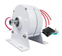 HENGJINGTR Kit de générateur d'éolienne à axe Vertical Portable 5000W, Moteur électrique à Aimant Permanent 12V 24V 48V 220V, alternateur AC DIY, Moteur à Aimant Permanent,24v