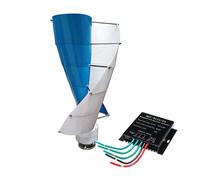 HENGJINGTR Kit de générateur d'éolienne Spirale à 10 pales 220V-12V, générateur d'éolienne à lévitation magnétique 1200W Vertical, Silencieux, adapté aux systèmes éoliens et solaires,12v